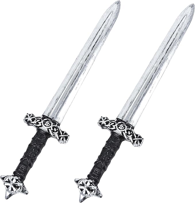 2 Piece Knight Toy Sword, 23.6"/60cm